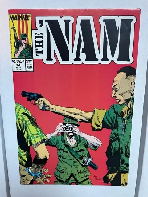 The 'Nam #24 (Marvel 1988) General Westmoreland/Andy Kubert Cvr VF/NM