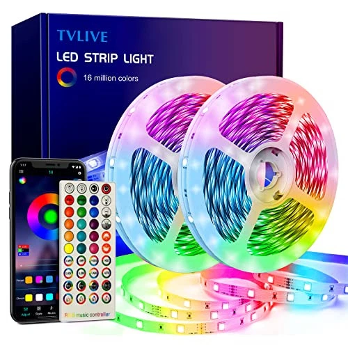 Bande LED RGB Bluetooth 5M - Multicolore - Contrôle Par Appli - Pour Ambiance
