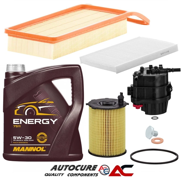 Complete Service Kit For Ford Fiesta 1.25/1.4/1.6 Petrol (2002-2008) - Plugs, Air & Oil Filter