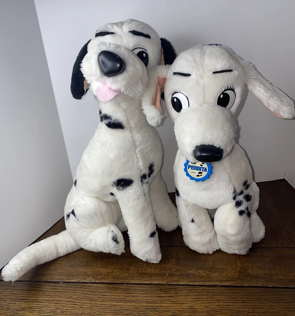 Stuffed Perdita WALT DISNEY 101 Dalmatians 14” Plush Perdita & Pongo Dogs 1991 Rare ...