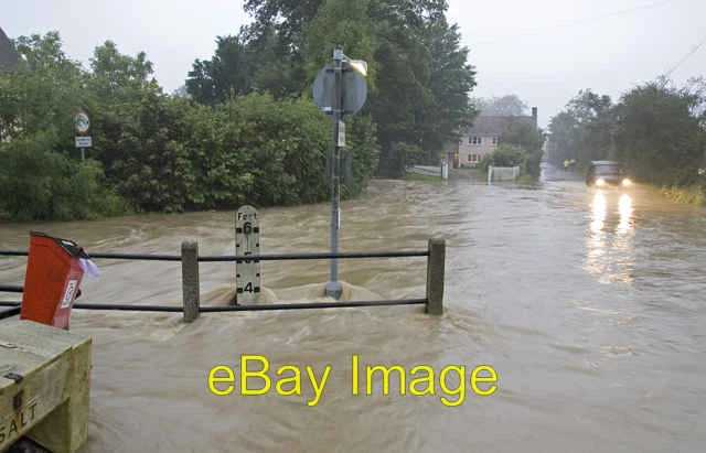 Photo 6x4 Steeple Bumpstead Ford in flood Taken during the floods of June c2007