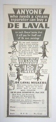 1936 De Laval Milkers Advertisement The De Laval Separator Co.