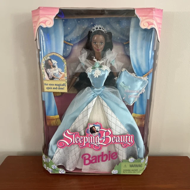 VINTAGE 1998 MATTEL Sleeping Beauty Barbie Doll African American 20490