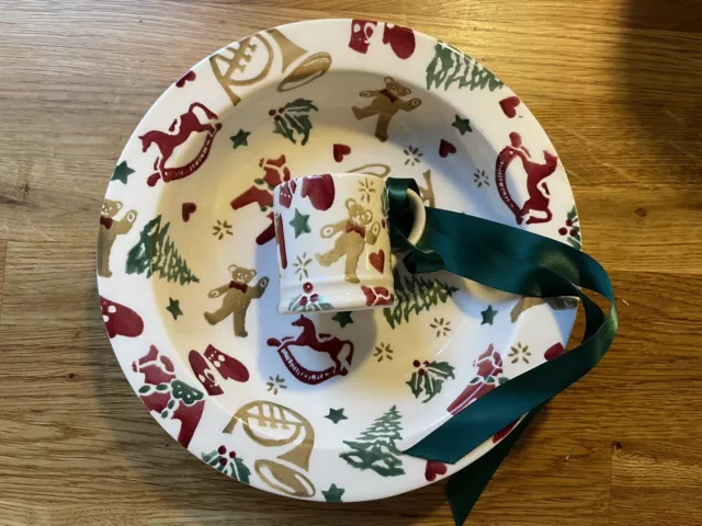 NEW Emma Bridgewater "Christmas Celebration" Baby Bowl Dish & Decoration