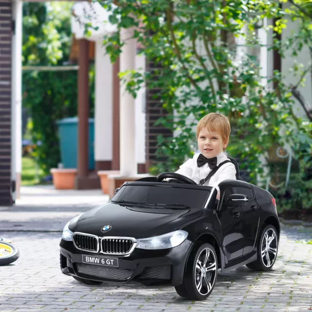 Licensed BMW 6GT 6V Kids Ride On Car Electric Battery Powered Music Play with