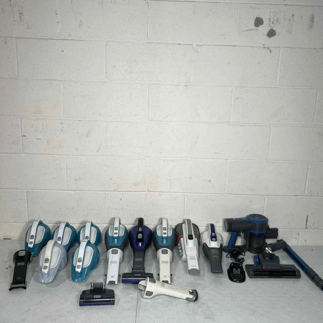 Lot of (11) Black+Decker Hand Vacuums and Eioeir Stick Vacuum, Parts/Repair