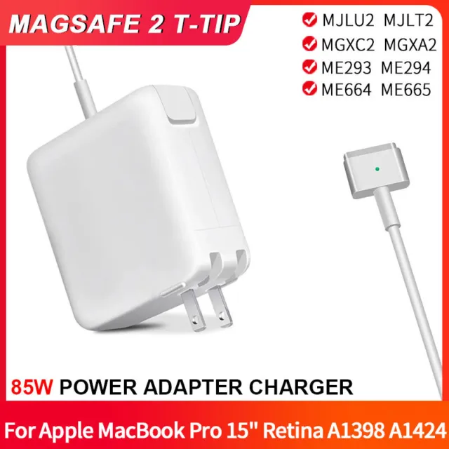 85W AC Power Adapter Charger For Apple MacBook Pro 15" 2012 2013 2014 2015 T-tip