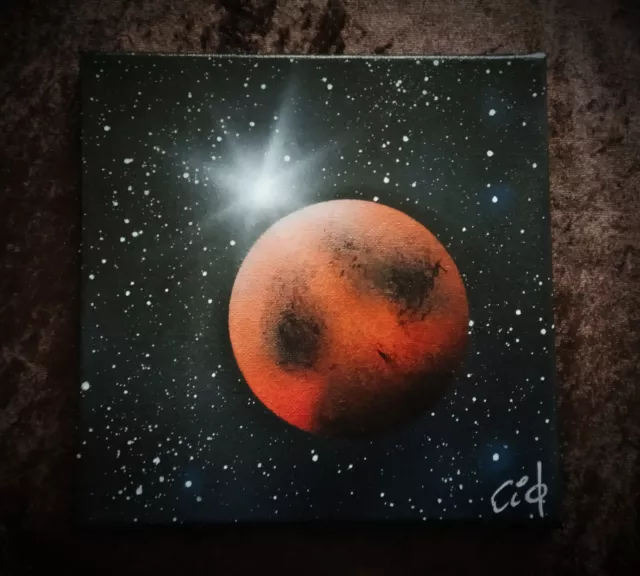 Spray Art - Toile 20x20 : Mars