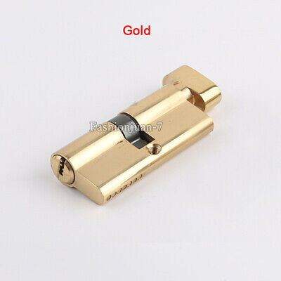 NEW 1PCS Brass Mortise Door Lock Cylinder Core Lock Repair Parts with Key/No Key