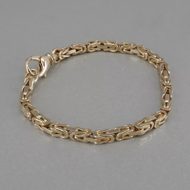 Königsketten Armband in 585/14k Gelbgold, Länge: 19 cm, Gewicht: ca. 21,9 Gramm,