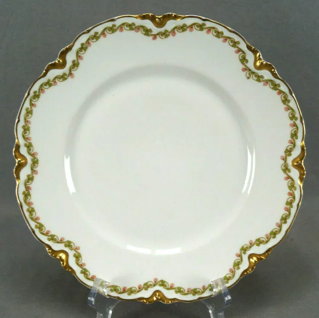Haviland & Co Limoges Schleiger 98 Clover 9 1/2 Inch Dinner Plate C. 1893-1930