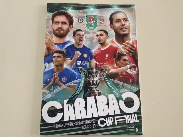 CHELSEA GEGEN LIVERPOOL EFL 2024 Carabao Cup Finalprogramm 25. Februar