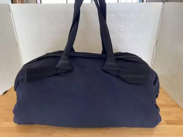 LANVIN Paris Shoulder bag Navy Boston bag travel zip medium