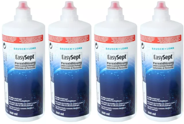 Bausch&Lomb EasySept Peroxidlösung für weiche Kontaktlinsen Nachfüllset, 4x360ml