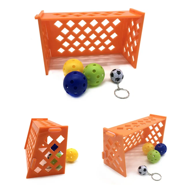 2 Sets Ara Spielzeug Fußball Spielzeug für Vögel Vogel Käfig Spielzeug