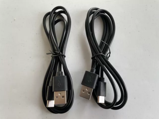 Lot of 2 - 1M USB to USB C Cable Type C Cord High Transfer Speed Cable - Black