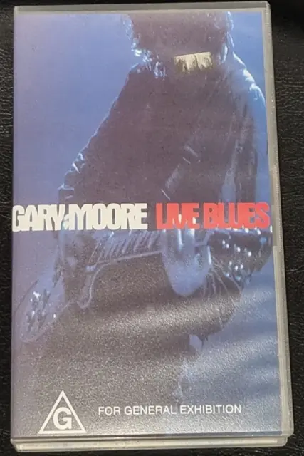 GARY MOORE LIVE Blues - PAL VHS Tape - VGC $30.99 - PicClick AU