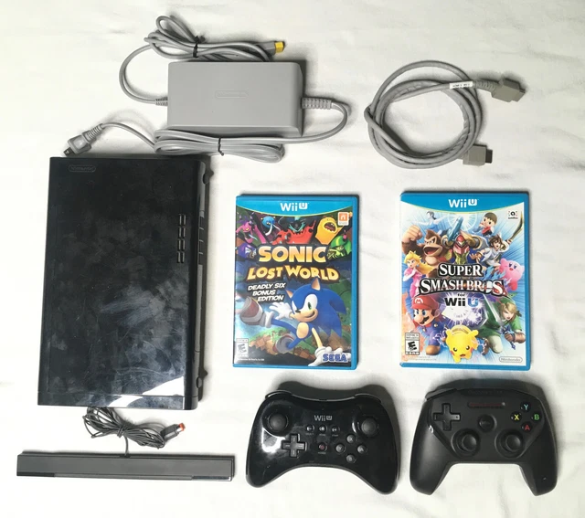 WII U SYSTEM, Controllers, Games Super Smash Bros, Super Mario, Sonic