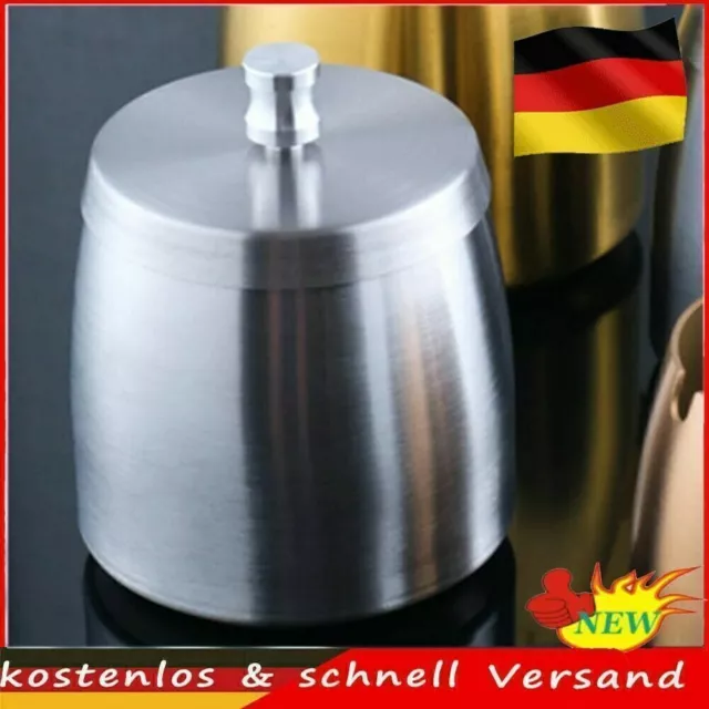 SWISSHOME® - GERUCHSDICHTER XL Aschenbecher mit Deckel - 2 in 1