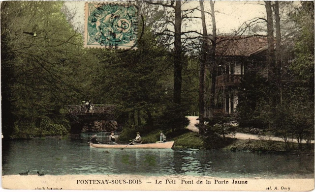 CPA AK Fontenay Le Peti Pont de la Porte Jaune FRANCE (1282703)