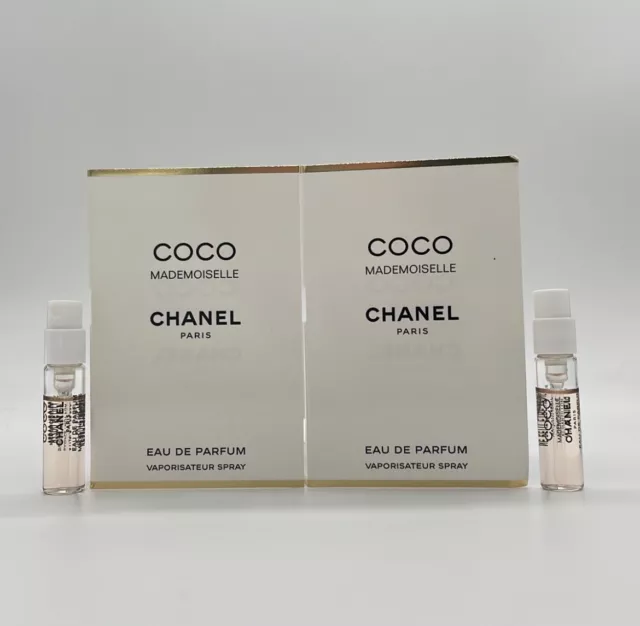 2 COCO CHANEL Mademoiselle Eau De Parfum 1.5ml Samples-NEW $21.50 