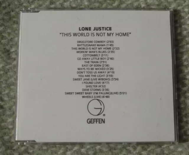 * LONE JUSTICE - The World Is Not My Home ( CD album) PROMO