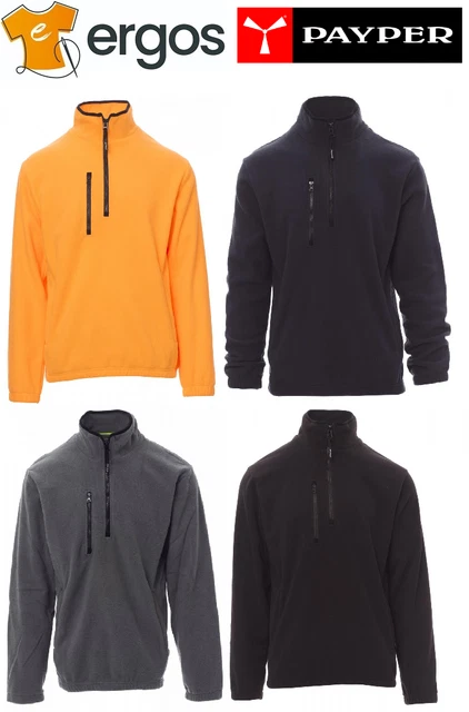 Felpa Mezza Zip Uomo - Cotone E Poliestere Garzato 260gr, Comoda Per Autunno/inverno | Lavoro E Casual