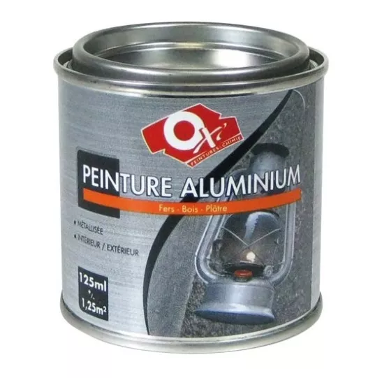 Peinture antirouille à effet métal Aluminium alu satiné tous suppor