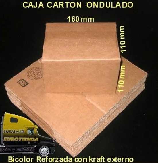 20 CAJAS CARTON BICOLOR EXTERIOR B1 160X110X110m ENVIOS POSTALES 2