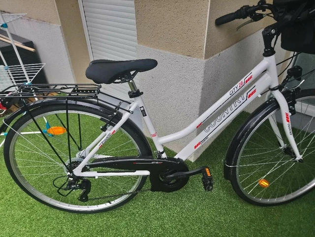 Velo vtc trekking 28 femme kross trans 3.0d taille l (19) aluminium