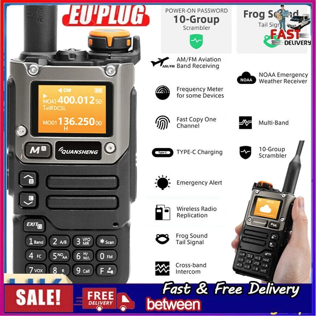 4 Antenne Gomma Portatili VHF Alta Guadagno Per Walkie Talkie IC-F3/F11/F14/F15/F16/F33/F34/F70, 136-174 MHz - 2