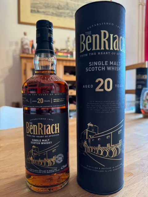 Benriach 20 Jahre Dark Blue Label, 0,7l, 43%