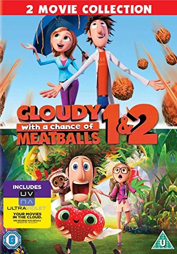 CLOUDY WITH A Chance Of Meatballs 1-2 DVD Children's & Family (2014 ...