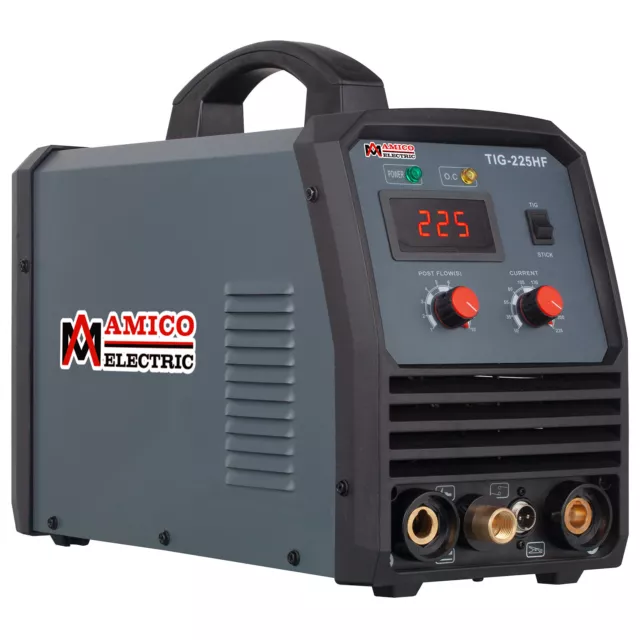 Amico TIG-225HF, 225 Amp TIG/ARC/Stick Combo Welder, 100% Start, 80% Duty Cycle. 2