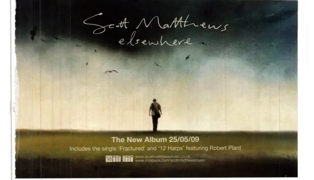 (Wor11) Magazine Advert 6X9" Scott Mathews : Elsewhere Album