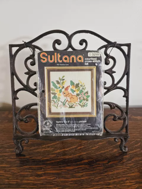 Vintage Bunny Cross Stitch Kit Sultana Cross Stitch Kit #32161 Embroidery Crewel