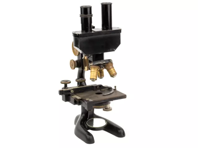 An Early Bausch & Lomb Binocular Microscope Pat 1917-25 2