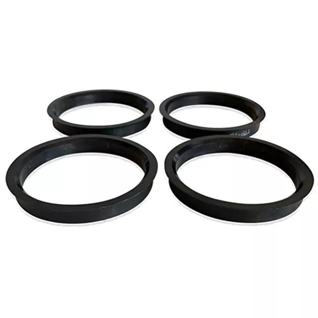 Set of 4 Spigot Rings 60.1 - 72.6 Wheel Spacer Alloy Wheel Hub Centric Wolfrace