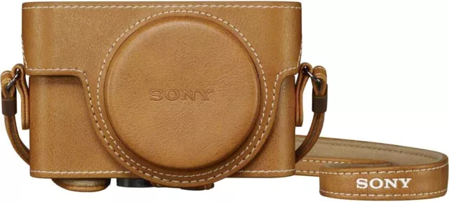 SONY Camera Jacket Leather Case for RX100 Series Beige CC LCJ-RXK JPN