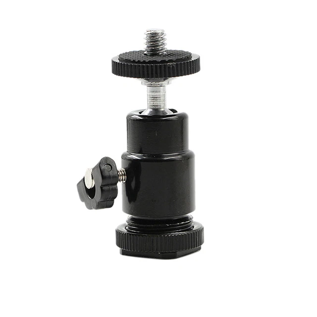 1/4" Shoe Screw Mount 360° Swivel Ball Head For Camera Tripod Ballhead StaY^FY