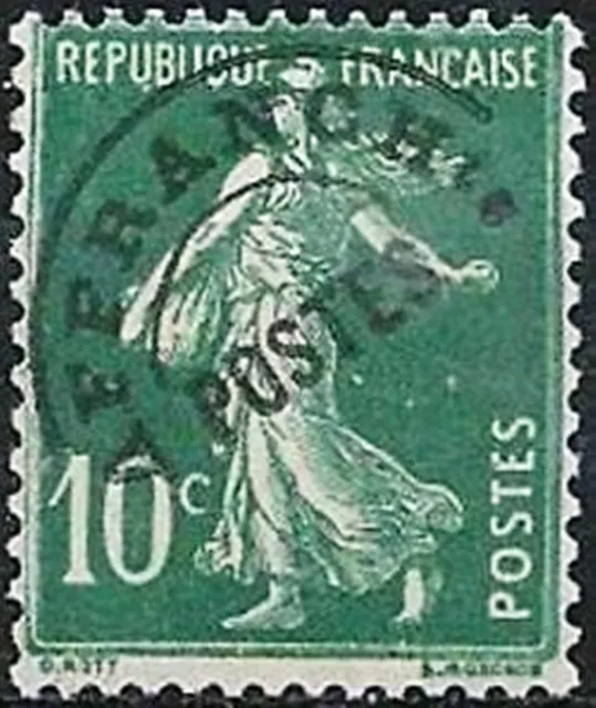 FRANCE STAMP TIMBRE PREOBLITERE N° 51 " TYPE SEMEUSE 10C VERT " NEUF (x) TB