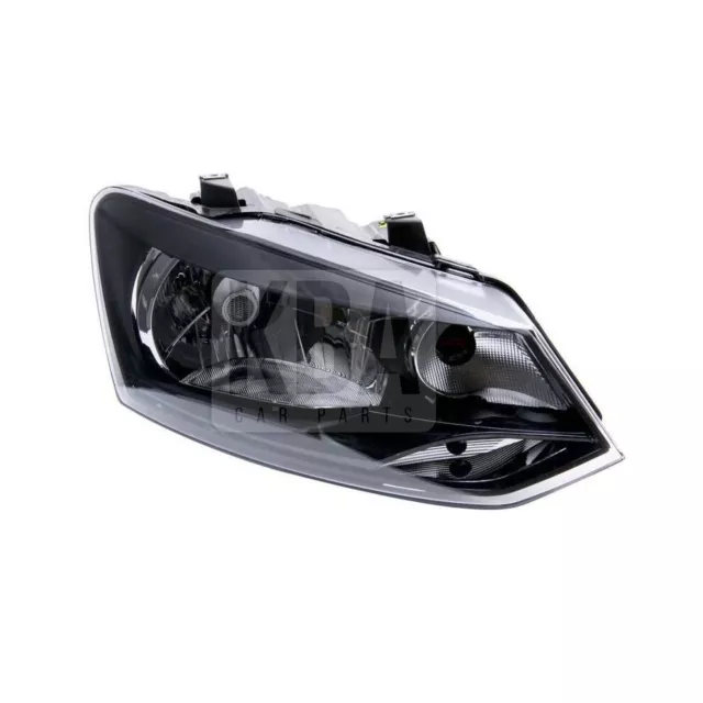 VW Polo 2009-2014 Front Headlight Single Reflector Right Side Off Side Rh