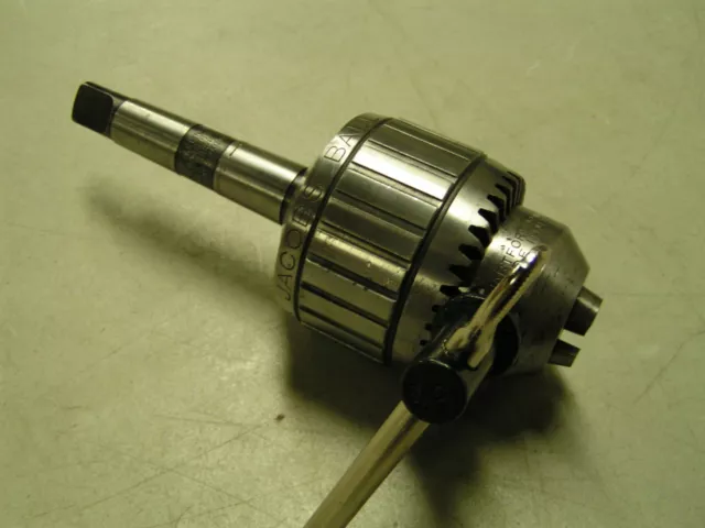 Jacobs 14N 0-1/2" Ball Bearing Super Chuck MT2 Shank Drill Mill Lathe Bore