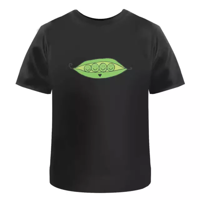 'Happy peas in a pod' Men's / Women's Cotton T-Shirts (TA041204)