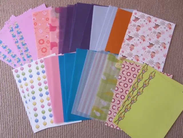 60 Sheets Fred Hosking A4 Paper - Various Designs - Vellum - Scrapbooking - NEW