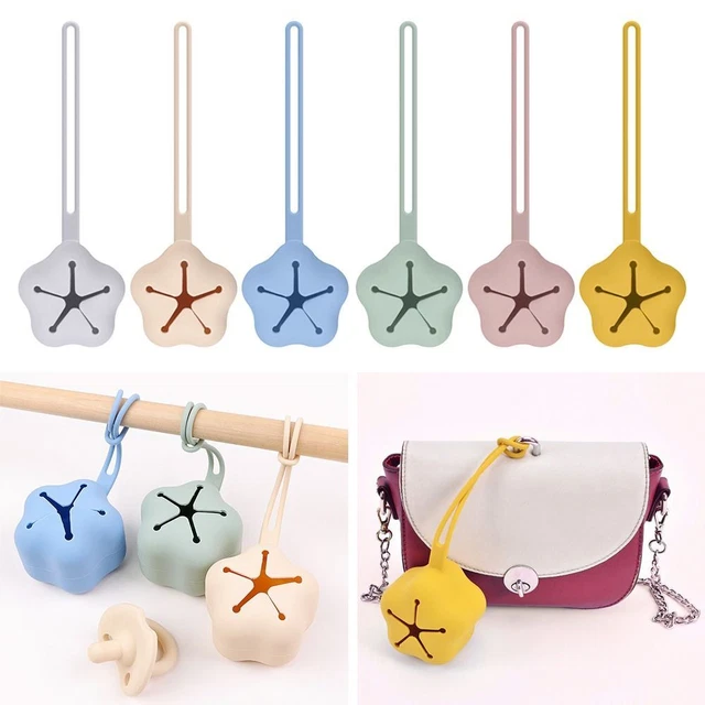 Accesorios para chupete para bebé con soporte para chupete caja para pezón de grado alimenticio