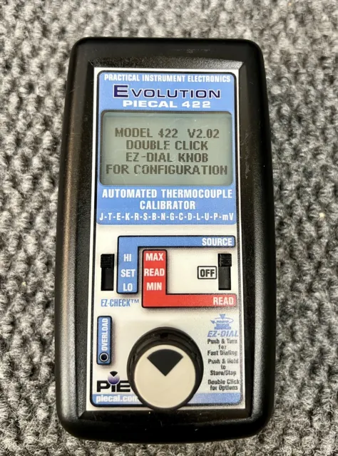 PIECAL 422 Automated Thermocouple Calibrator - 14 T/C Types