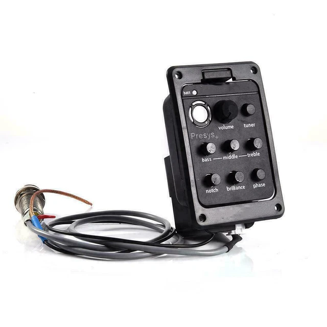 ONBOARD PREAMP GUITAR EQ Tuner Piezo Pickup Equalizer for FISHMAN 201 4