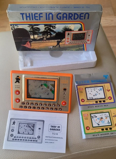 RETROGAMING Console Tronica Rare Thief in garden 1982 comme neuve + Boîte