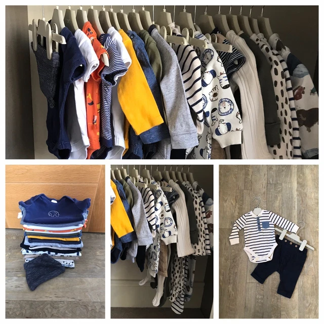 Beautiful Baby Boy Clothes Bundle Age 0-3 Months Great Condition.